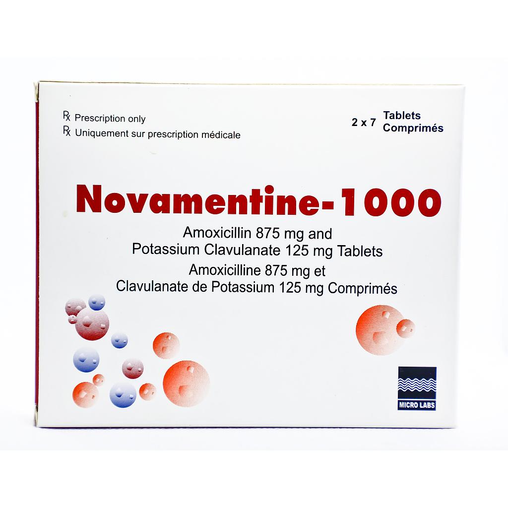 Novamentine 1000mg Tablets x 14''