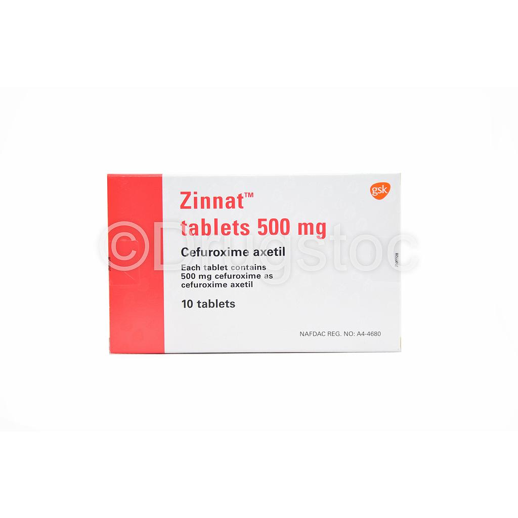 Zinnat 500mg Tablets x 10''