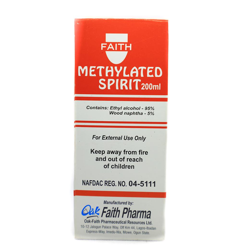 Oak Faith Methylated Spirit 200mL