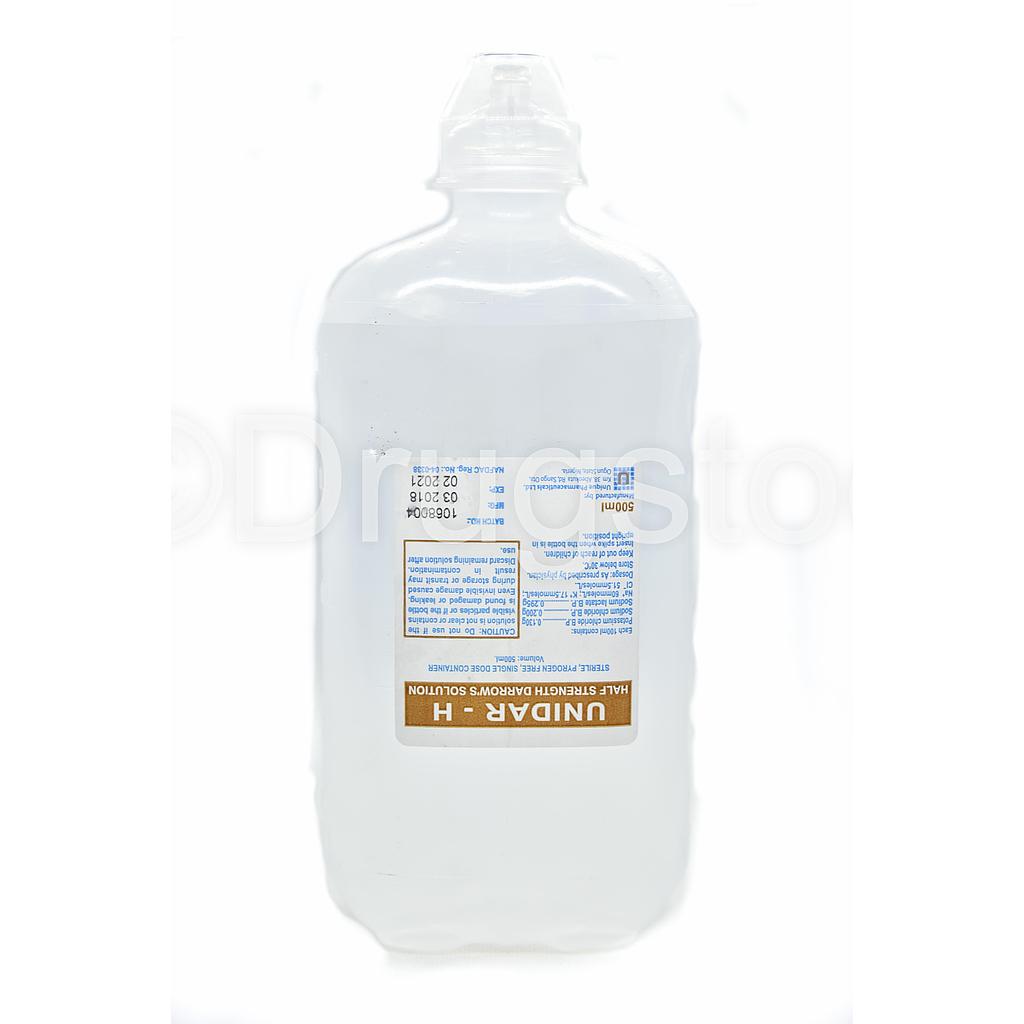 Unidar-H Half Strength DarrowsX 500mL