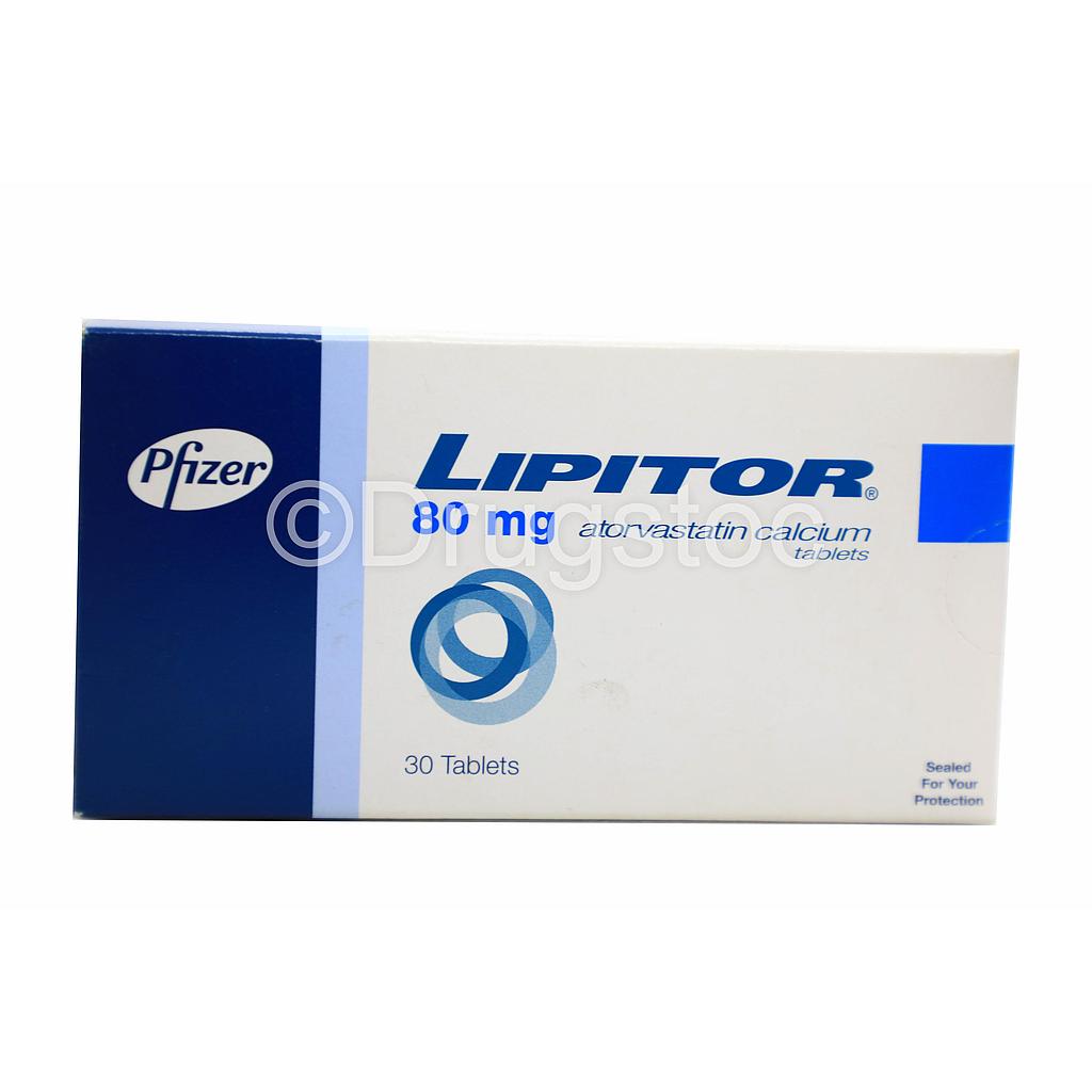 Lipitor 80mg Tablets x 30''