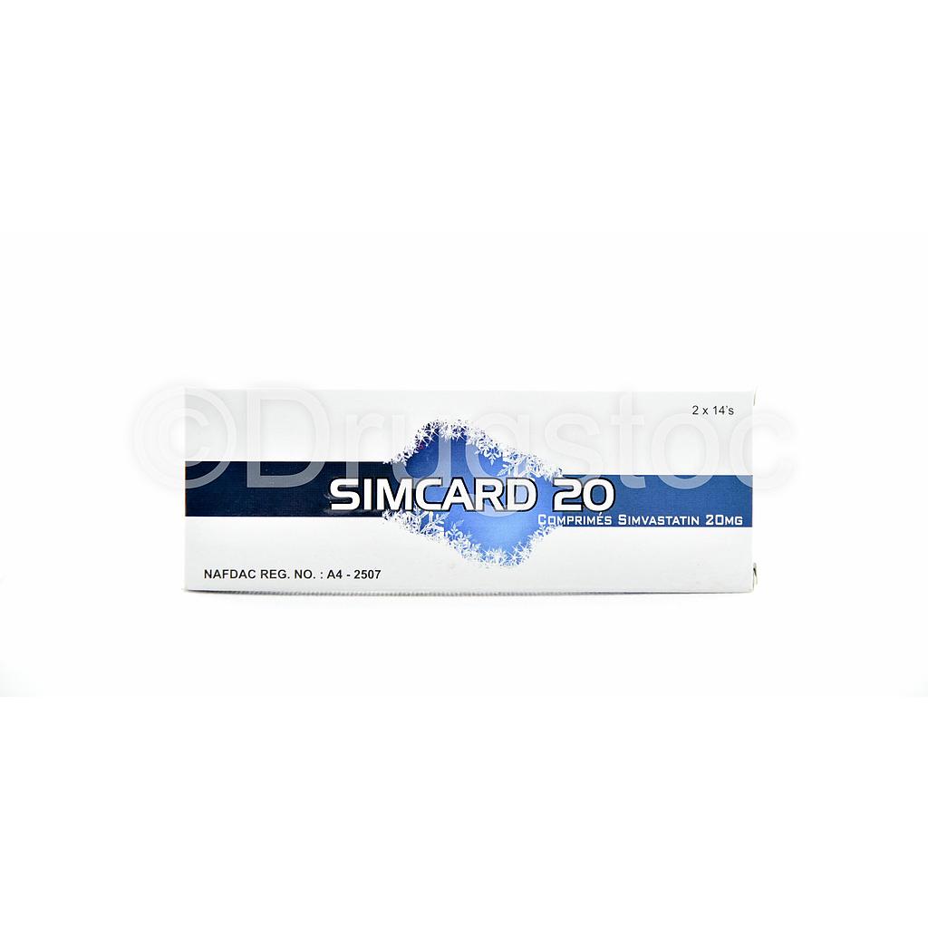 Simcard 20mg Tablets x 28''