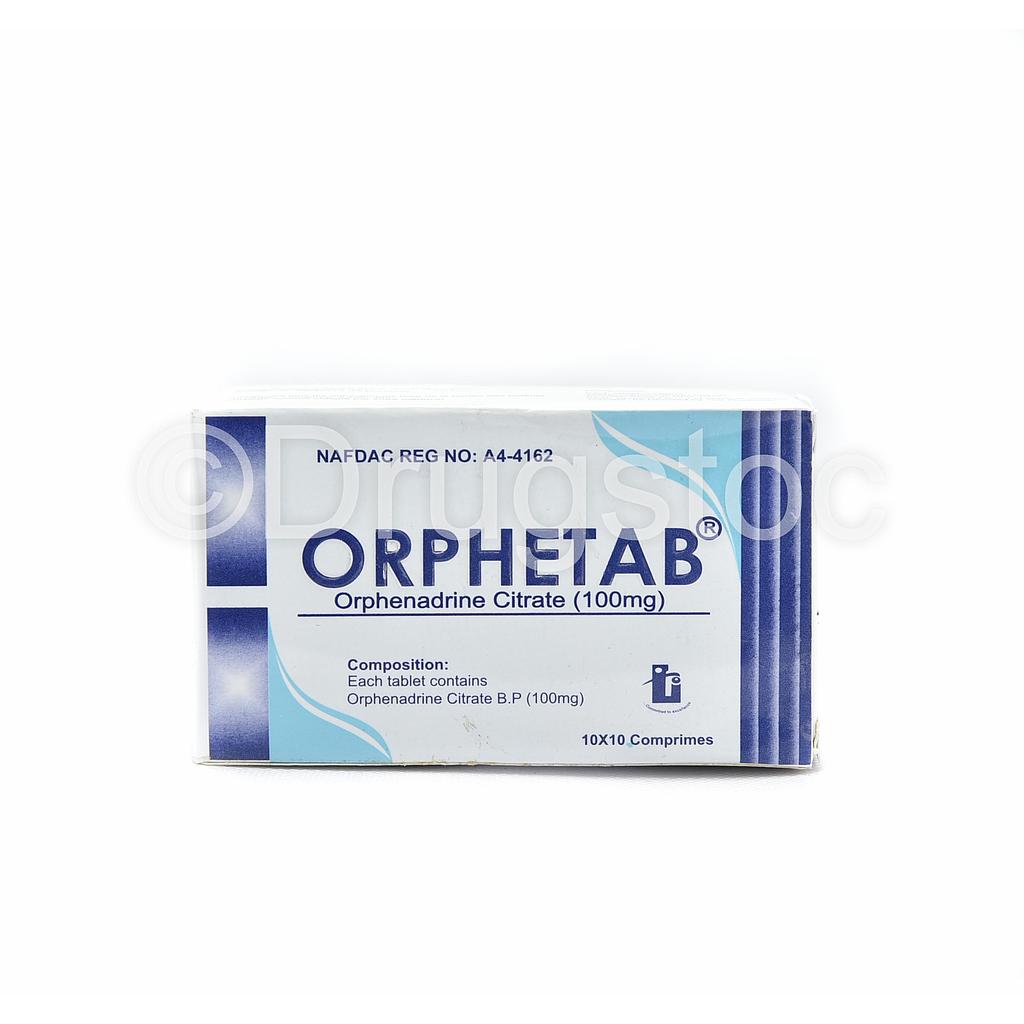 Orphetab 100mg Tablets x 100''