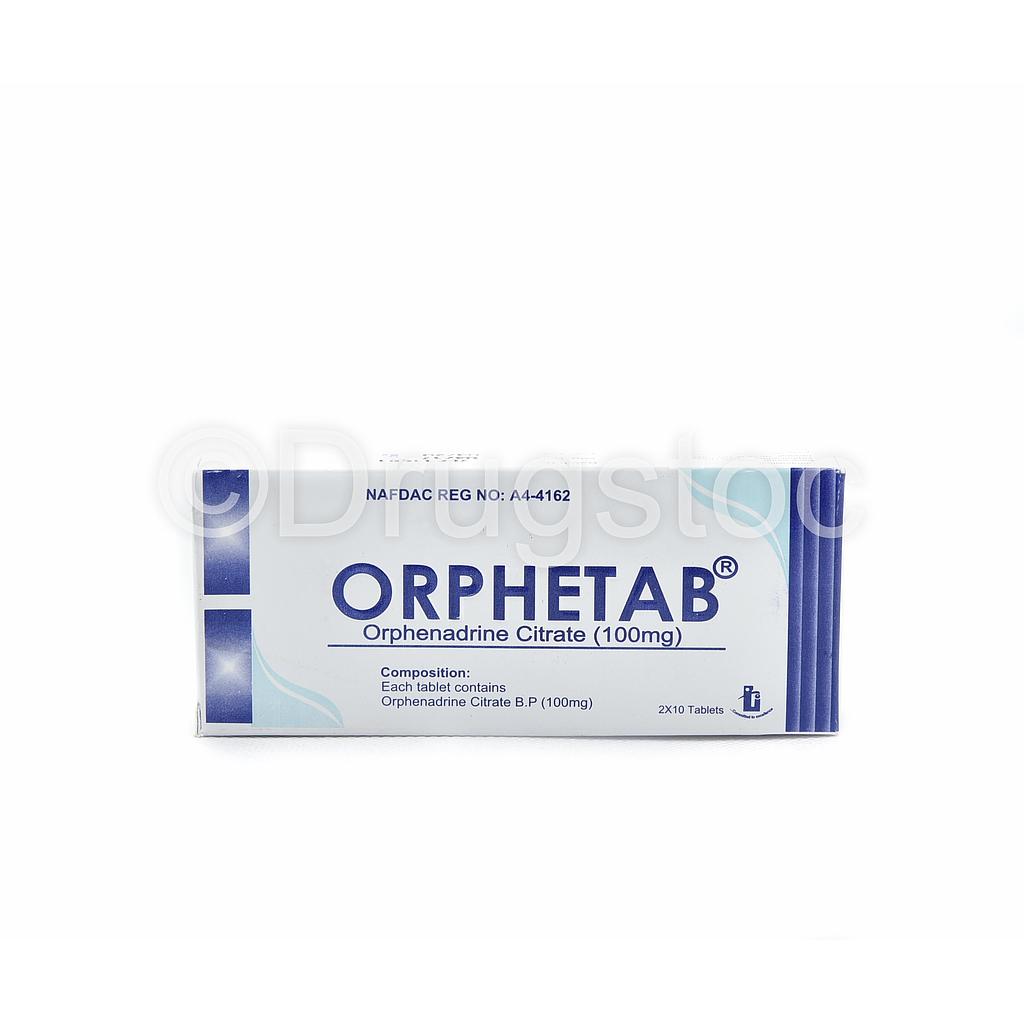 Orphetab 100mg Tablets x 20''