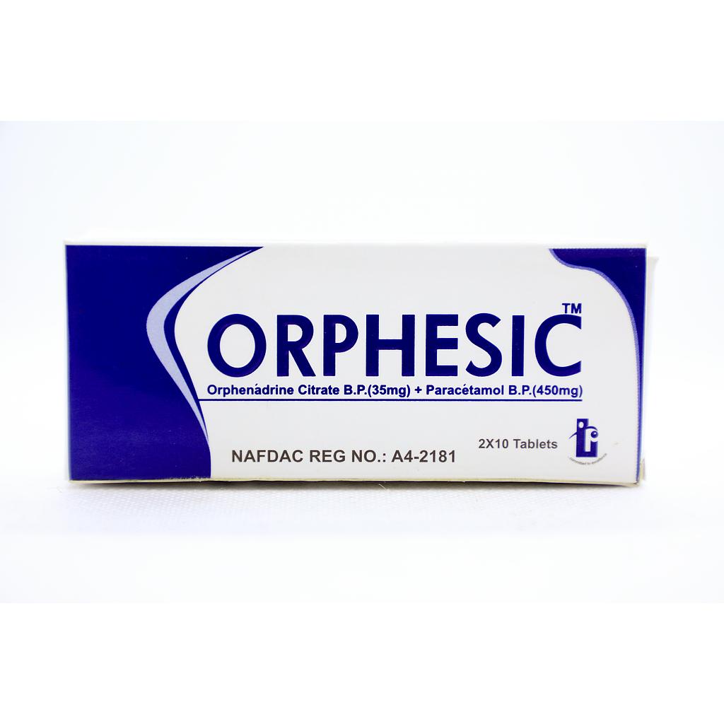 Orphesic Tablets x 20''