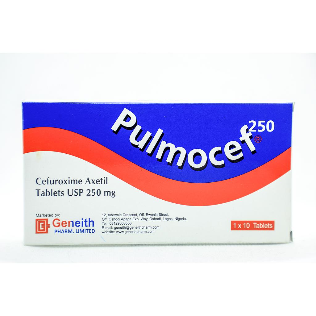 Pulmocef 250mg Tablets x 10''