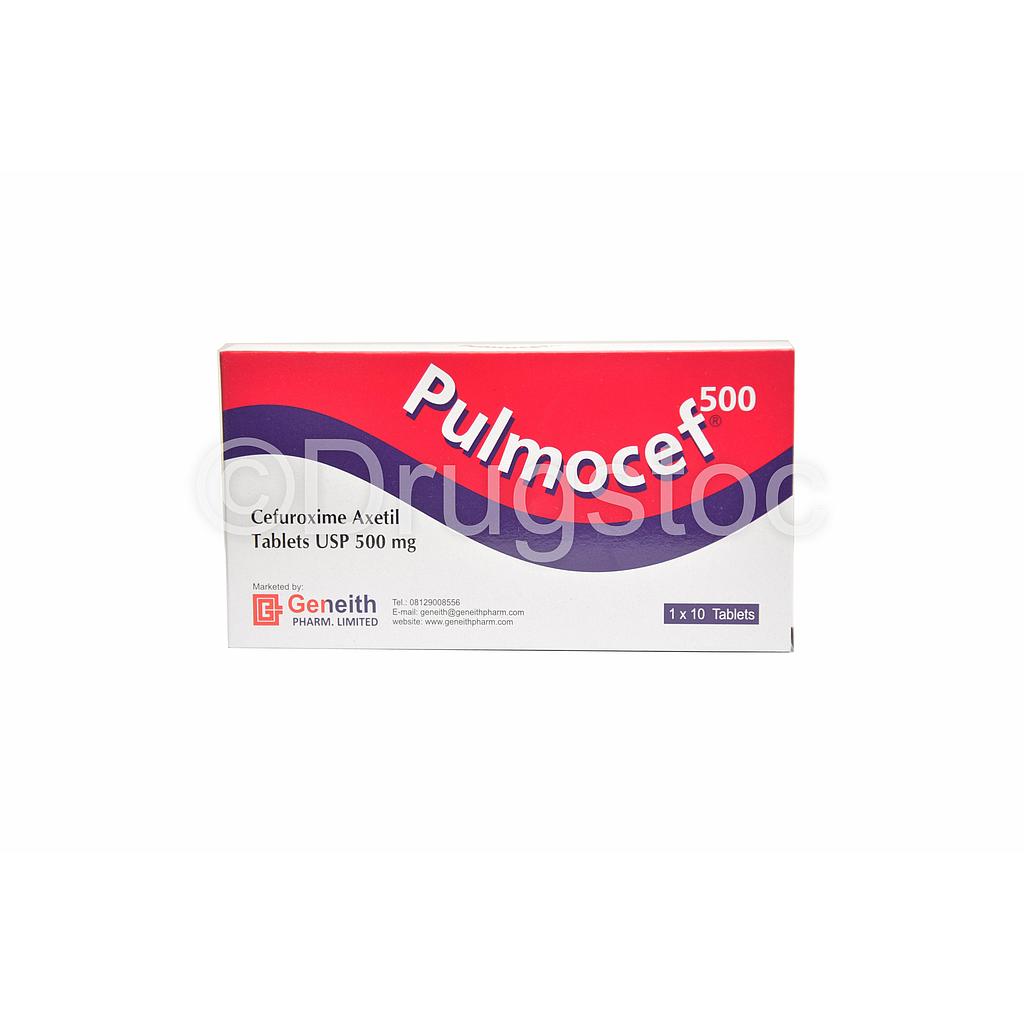 Pulmocef 500mg Tablets x 10''
