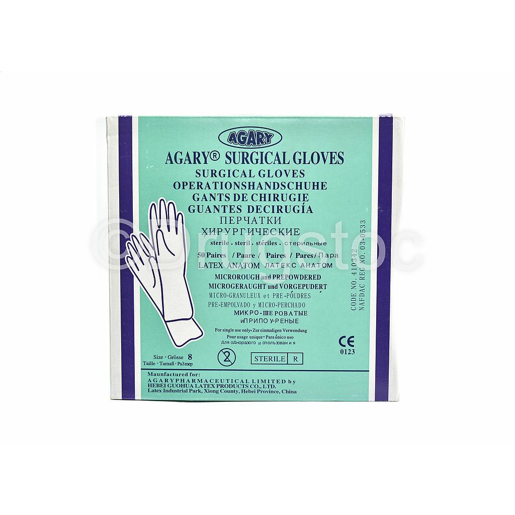 Agary Surgical Gloves size 8 x 50