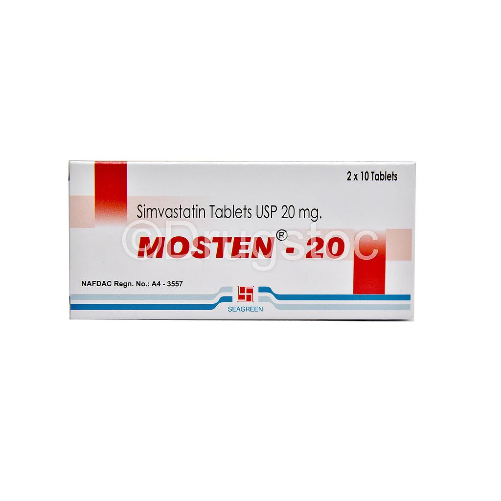 Mosten 20mg Tablets x 20''
