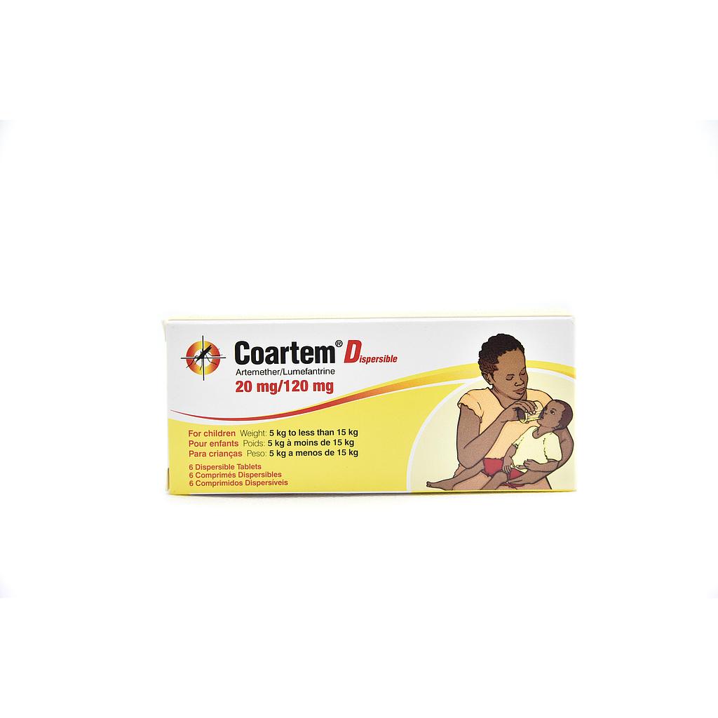 Coartem 20/120 Dispersible Tablets x 6''