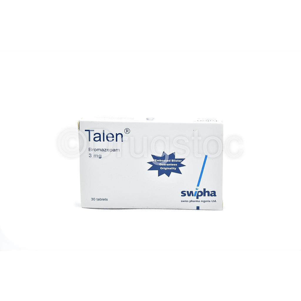 Talen 3mg Tablets x 30'' (Controlled)