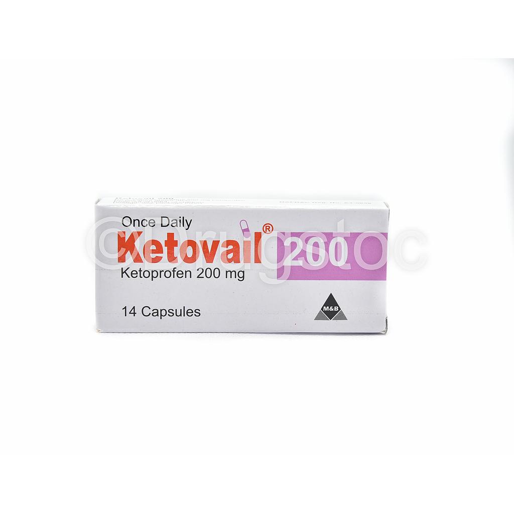 Ketovail 200mg Capsules x 14''