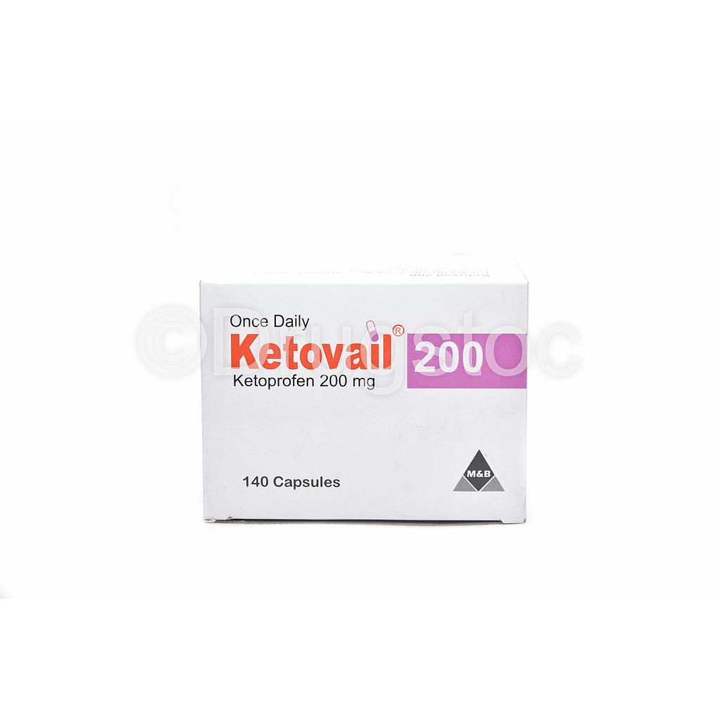 Ketovail 200mg Capsules  x 140''