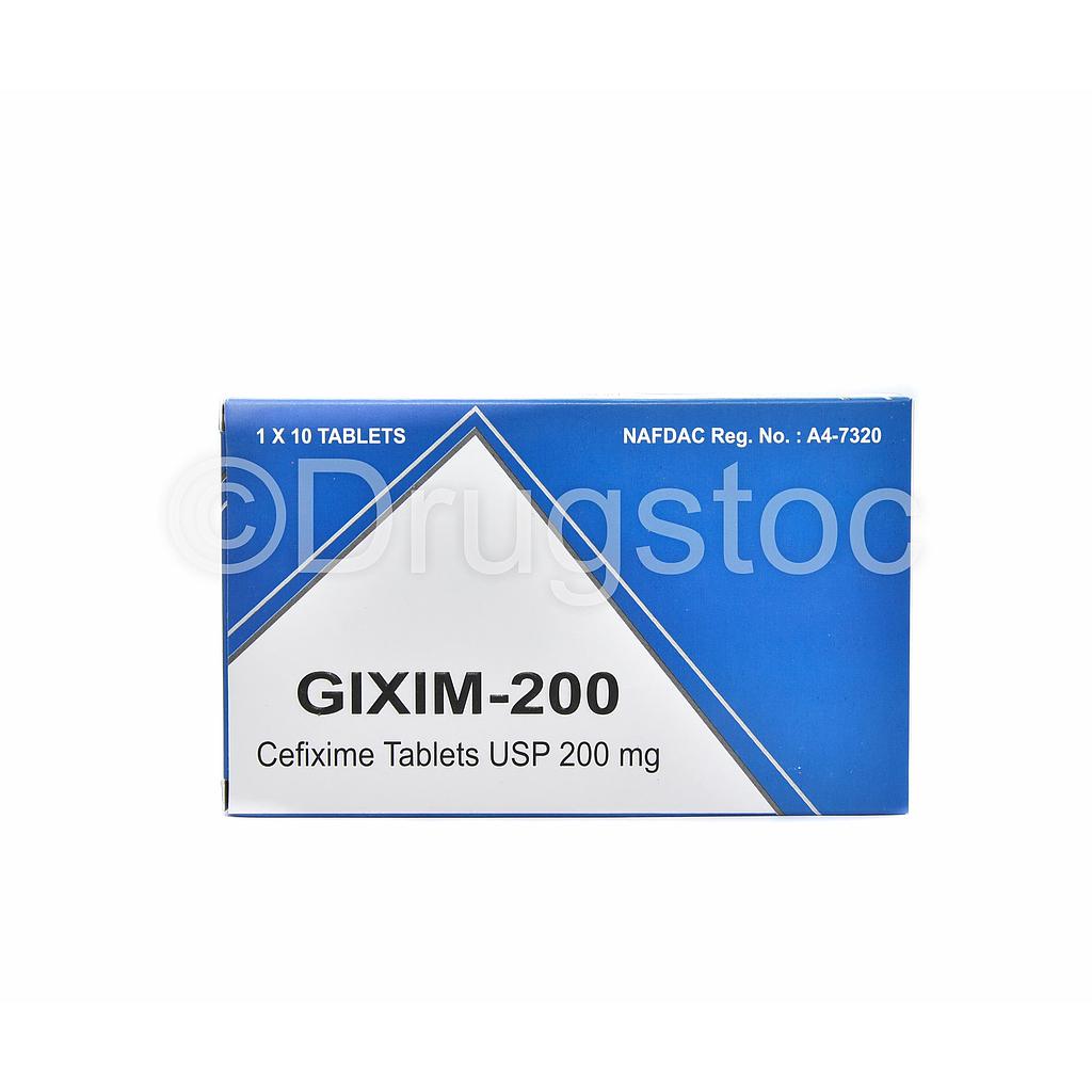 Gixim 200mg Tablets x 10''