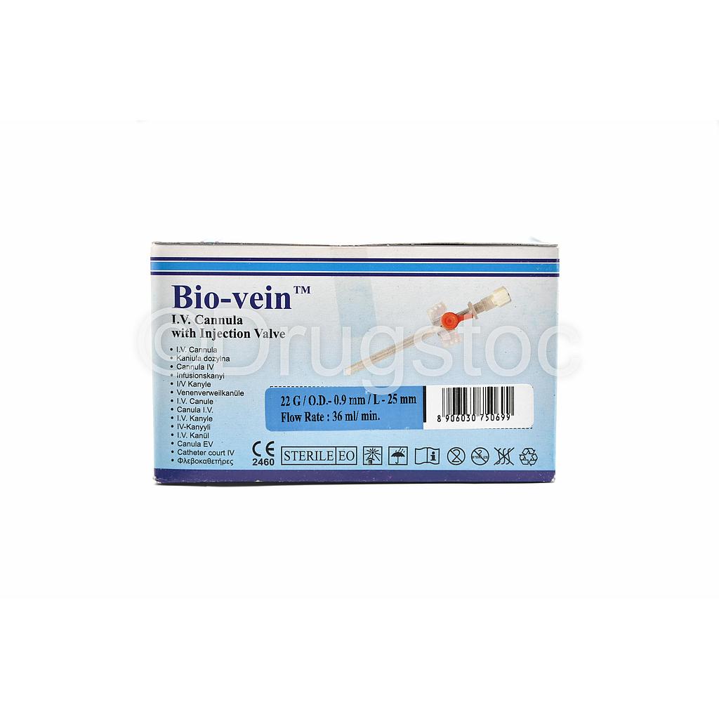 Agary Bio-Vein 22G Cannula (Box of 50)