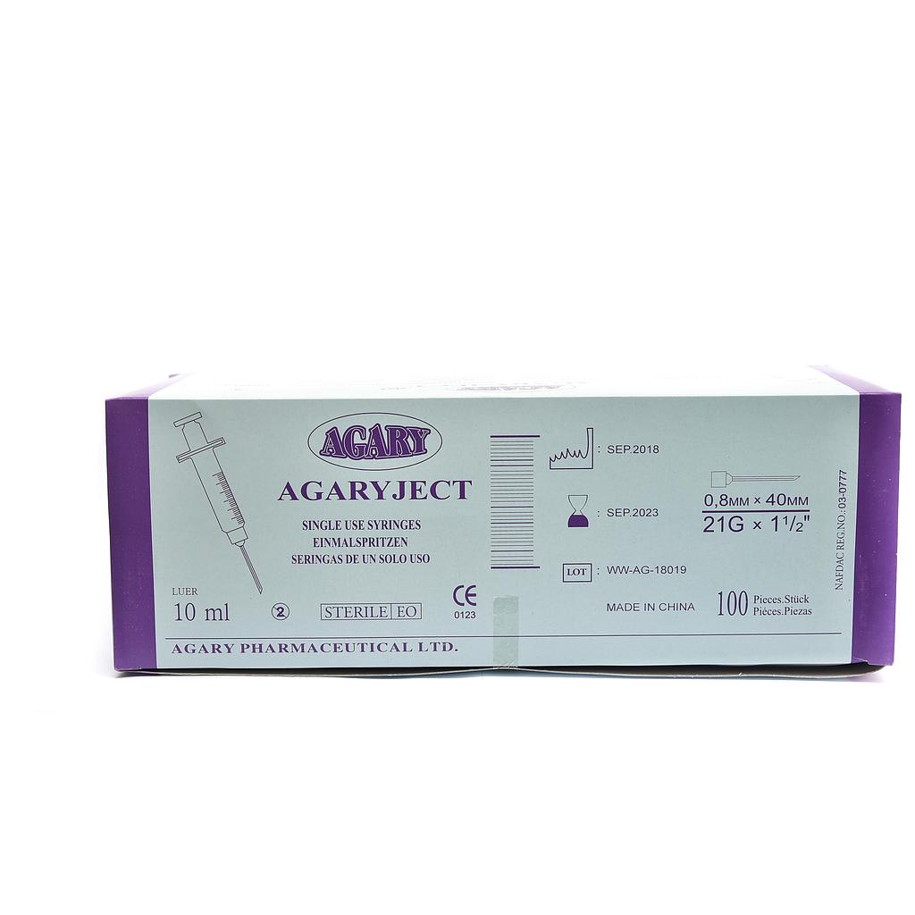Agaryject 10ml Needle & Syringe x 100