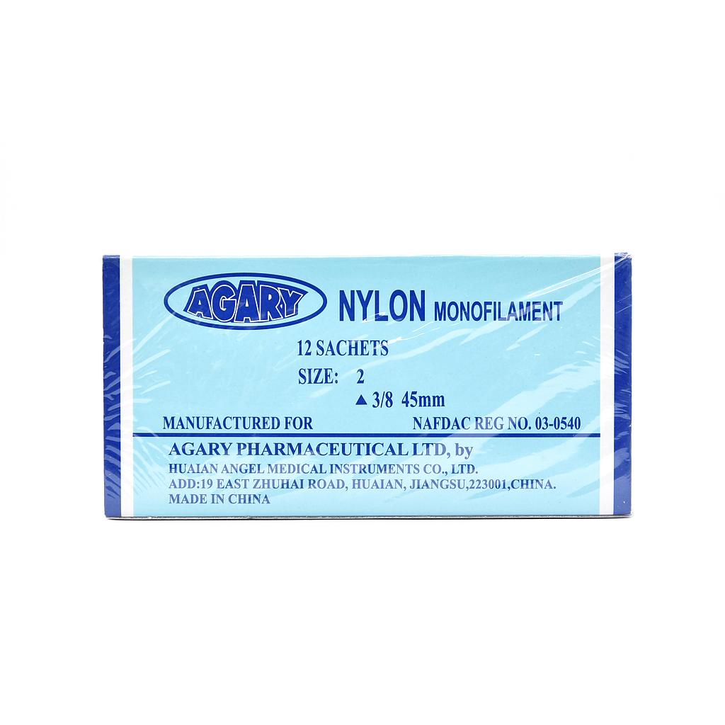 Agary Nylon Monofilament Size 2 x 12