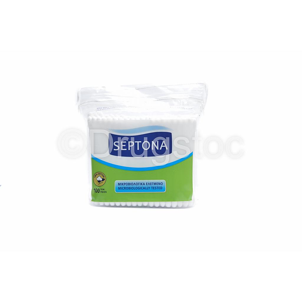 Septona Cotton Buds x 100 Plastic Bag (106)