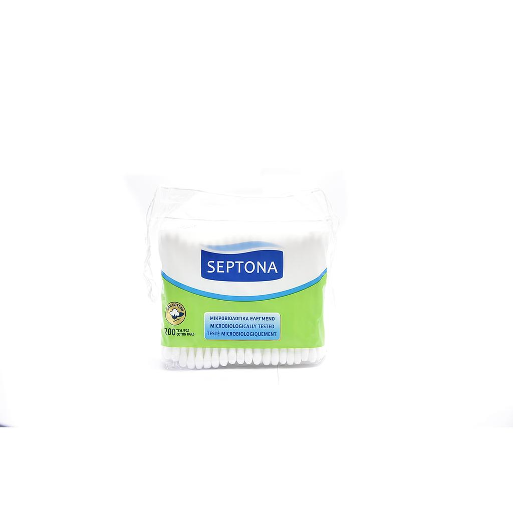 Septona Cotton Buds Plastic Bag x 200