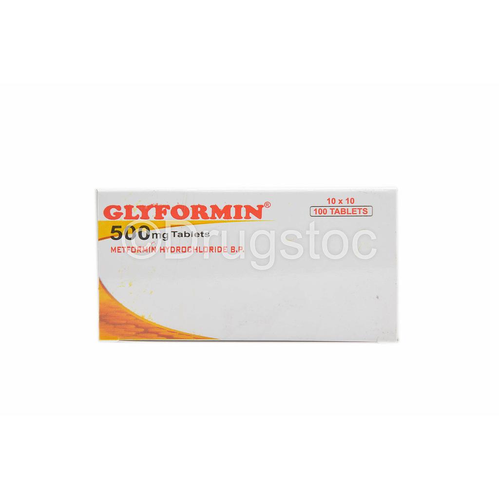 Glyformin 500mg Tablets x 10 x 10''