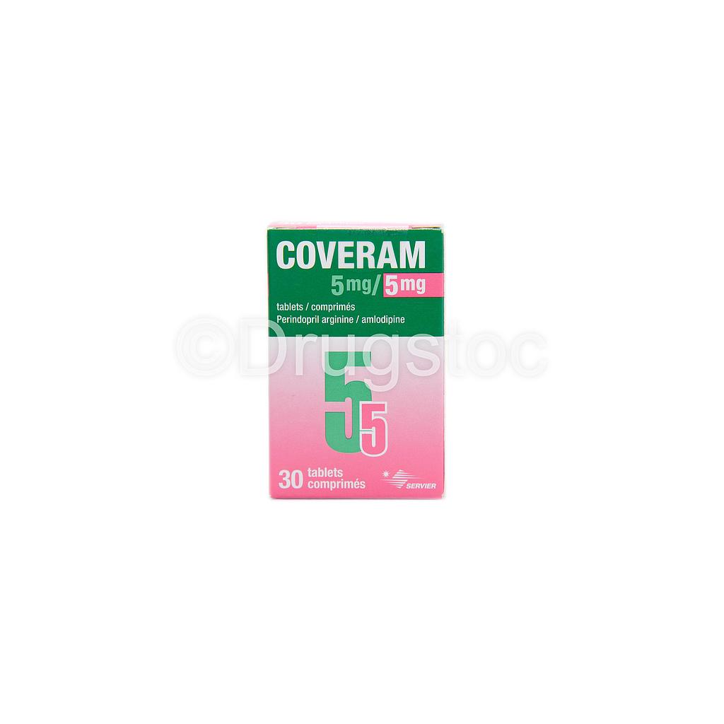 Coveram 5mg/5mg Tablets x 30''