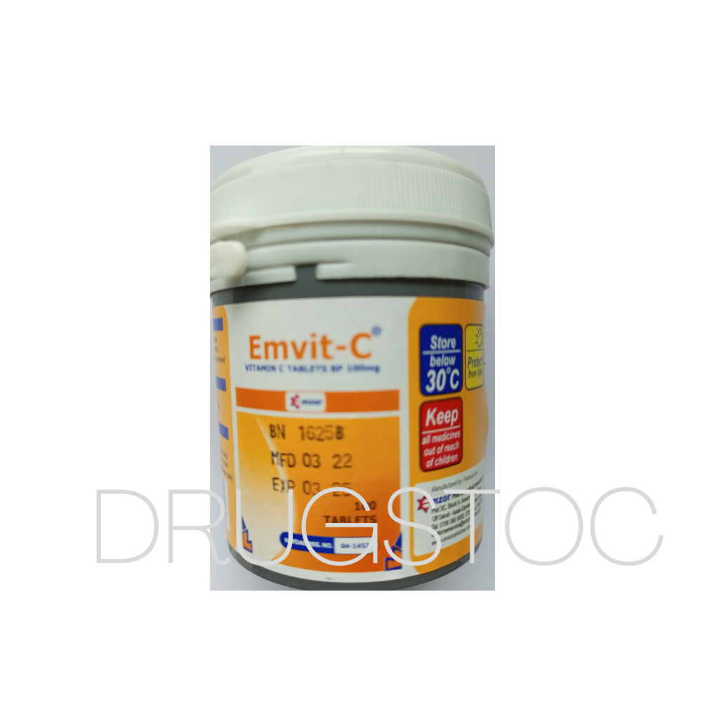 Em-vit-c x 100 White