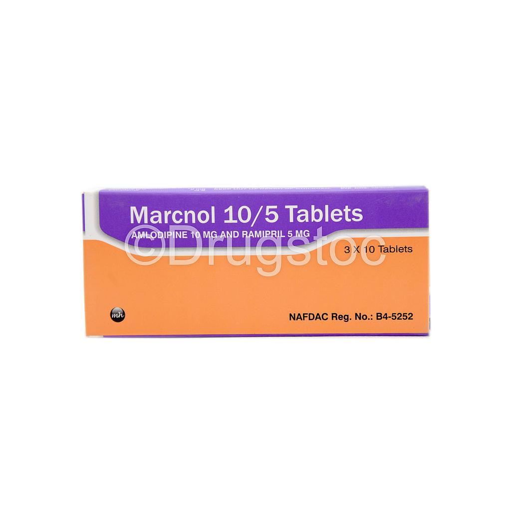 Marcnol 10/5mg Tablets x 30''