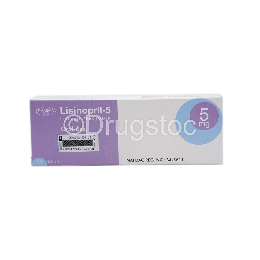 Pharmamax Lisinopril-5 Tablets x 28''