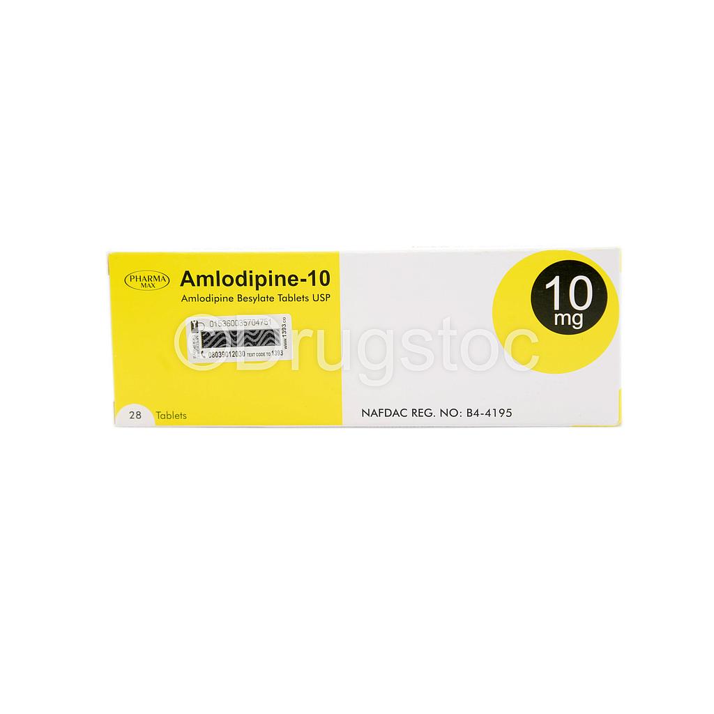 Pharmamax Amlodipine-10 Tablets x 28''