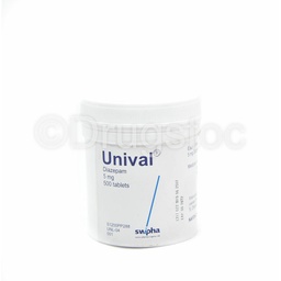 [DSN000195] Unival 5mg  Tablets x 500'' (Controlled)