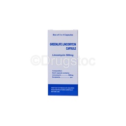 [DSN000424] Greenlife Lincomycin 500mg Capsules x 12''