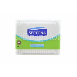 [DS000512] Septona Cotton Buds x 200 Rectangular Plastic (405)