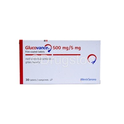 [DSN001252] Glucovance 500mg/5mg Tablets x 30''