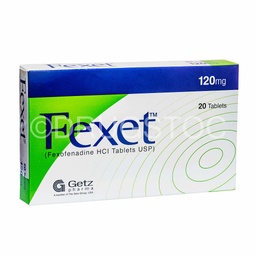 [DSN001699] Fexet 120mg Tablets x 20''