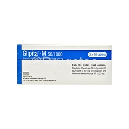 [DSN001710] Glipita-M 50/1000 Tablets x 30''