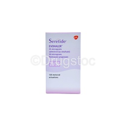 [DSN001980] Seretide 25/50mcg (120 Doses) Evohaler x 1''