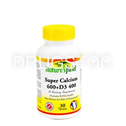 [DSN002264] Nature'sfield Super Calcium + D3 Tablets x 30''