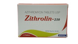 [DSN0031591373] Zithrolin-250 Tablets x 6''