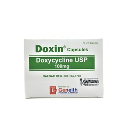 [654100034] Doxin 100mg Capsules x 100''