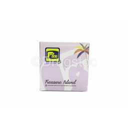 [961011098] Flex Treasure Island Latex Condom X 3