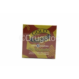 [DSN002192] Gold Circle Latex Condom X 3