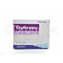 [211005745] Erythrotex 500mg Caplets x 10''