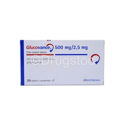 [DS0000095] Glucovance  500mg/2.5mg Tablets x 30''