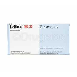 [DS0000109] Co-Diovan 160mg/25mg Tablets  x 28''