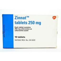 [DS0000489] Zinnat 250mg  Tablets x 10''