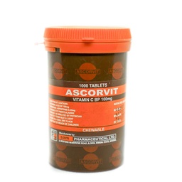 [DS0000423] Ascorvit Tab 100mg X 1000 Coloured